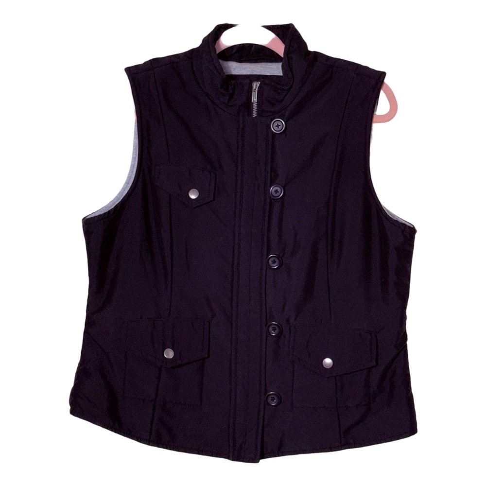 Sonoma Black Sleeveless Vest Sz Medium